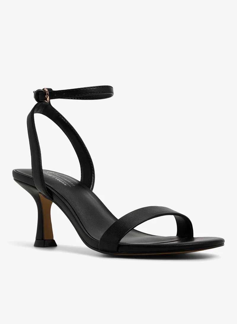 CALL IT SPRING BLACK Madelyyn Ankle Strap Heeled Sandals for Women | Best Price UAE